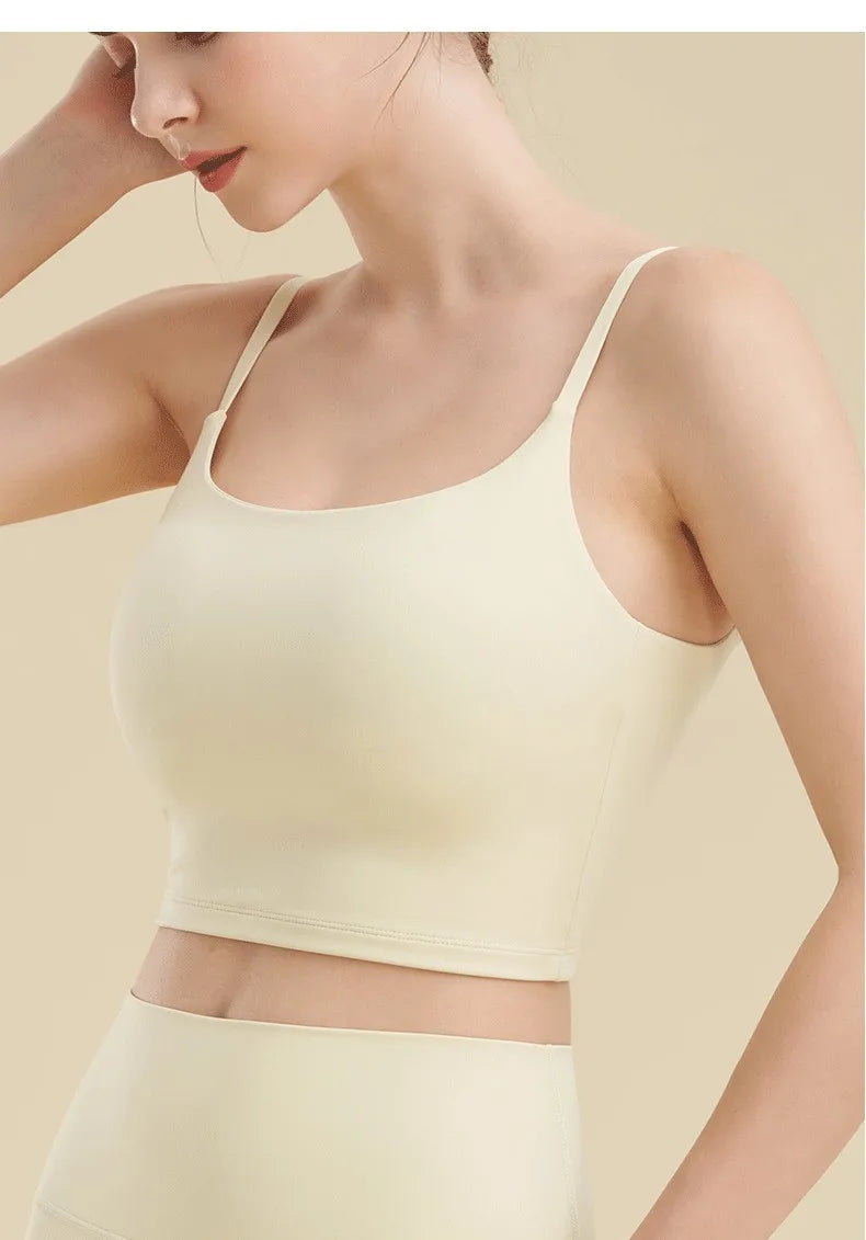 Breathable Sports Bra for Women, Fitness Top, Push Up Sport Bra, Fixed Pad, Yoga Underwear, Sport Tops Running Vest, Gym Wear