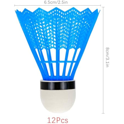 Hysagtek 12 Pcs Badminton ShuttleCocks Shuttles Indoor Outdoor Sport Training Badminton