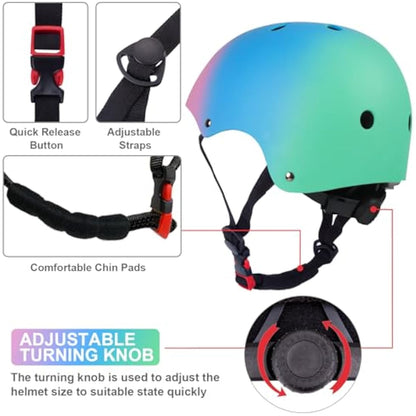 Kids Helmet Boys Girls Lightweight Bike Helmet, Multi-Sport Safety Toys 2 3 4 5 Years Old Children Cartoon Helmet for Skateboard Scooter