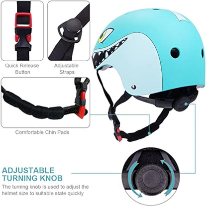 Kids Helmet Boys Girls Lightweight Bike Helmet, Multi-Sport Safety Toys 2 3 4 5 Years Old Children Cartoon Helmet for Skateboard Scooter