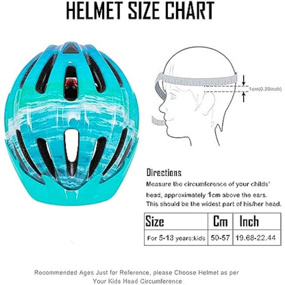 Kids Bike Helmet, Boys Girls Bike Helmet Child Cycle Helmet Childrens Bicycle Helmet Cycling Helmet