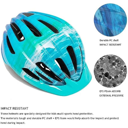 Kids Bike Helmet, Boys Girls Bike Helmet Child Cycle Helmet Childrens Bicycle Helmet Cycling Helmet