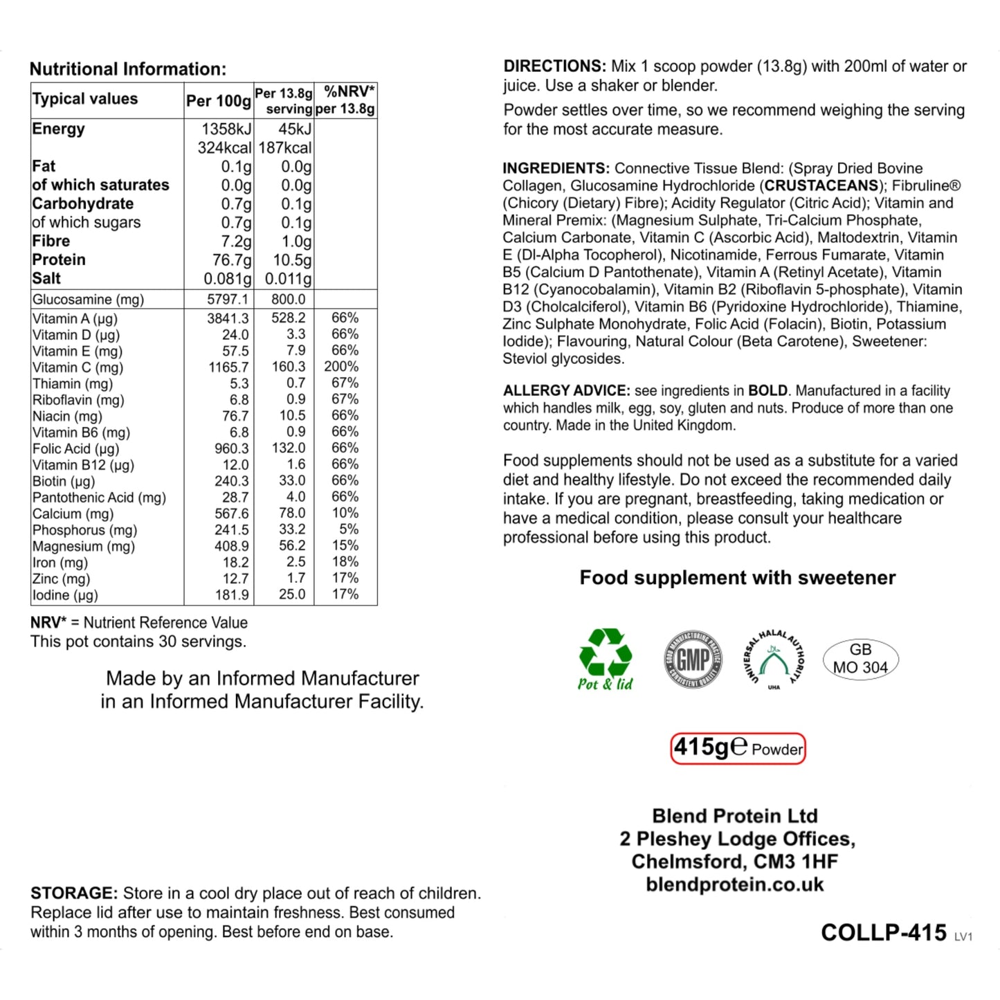 Collagen Plus Blend - Sweet Orange Flavour