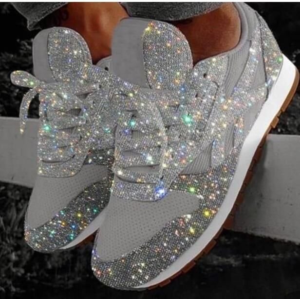 Children's Sports Shoes, Two-tone Breathable Diamond Thick-Soled Sports Shoes