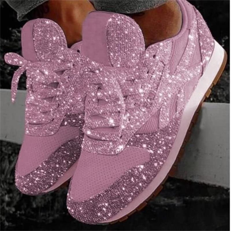 Children's Sports Shoes, Two-tone Breathable Diamond Thick-Soled Sports Shoes