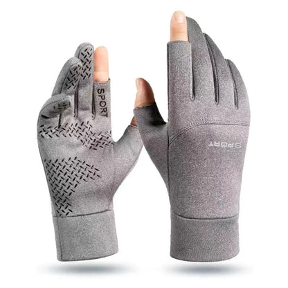 Warm cashmere gloves new autumn and winter outdoor sports gloves men and women riding mountaineering waterproof cold-proof gloves