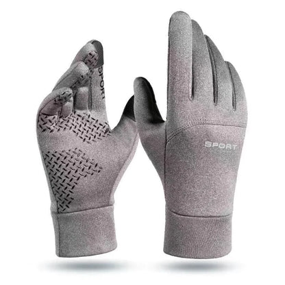 Warm cashmere gloves new autumn and winter outdoor sports gloves men and women riding mountaineering waterproof cold-proof gloves
