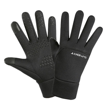 Warm cashmere gloves new autumn and winter outdoor sports gloves men and women riding mountaineering waterproof cold-proof gloves