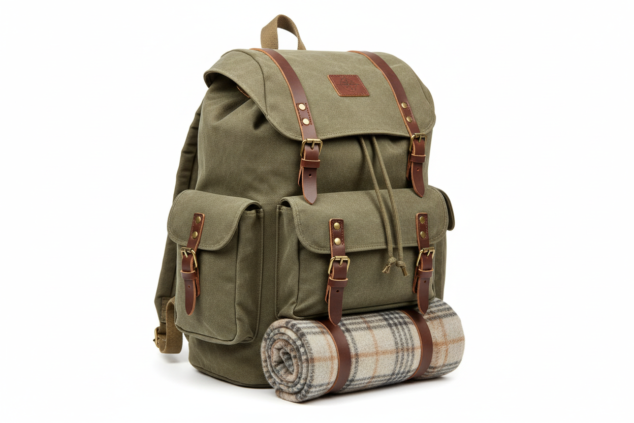 Vintage Canvas Backpack–Unisex Outdoor Sports|Travel Bag