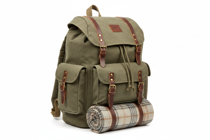 Vintage Canvas Backpack–Unisex Outdoor Sports|Travel Bag